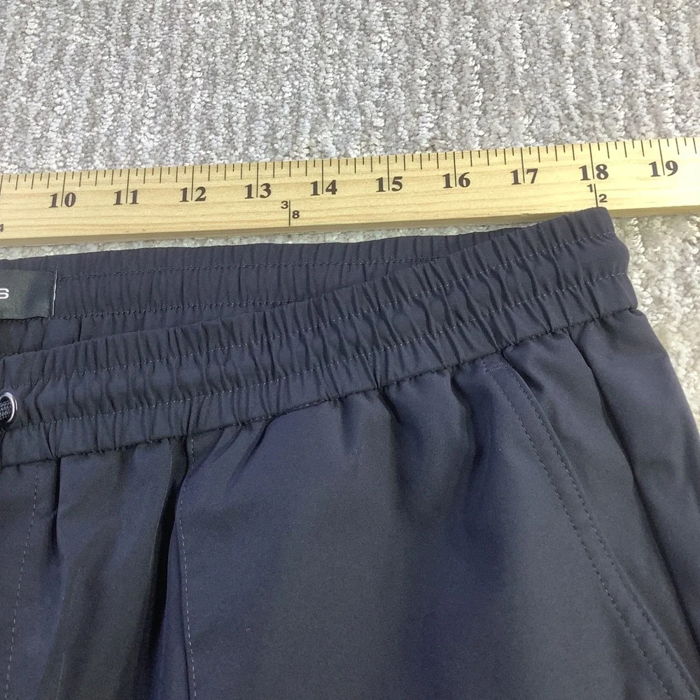 REISS Mens Navy Climb Trouser Relaxed Fit Drawstring Waist Zip Ankle Size 36 NWT